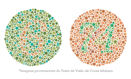 *Imagens provenientes do Teste de Visão de Cores Ishihara
